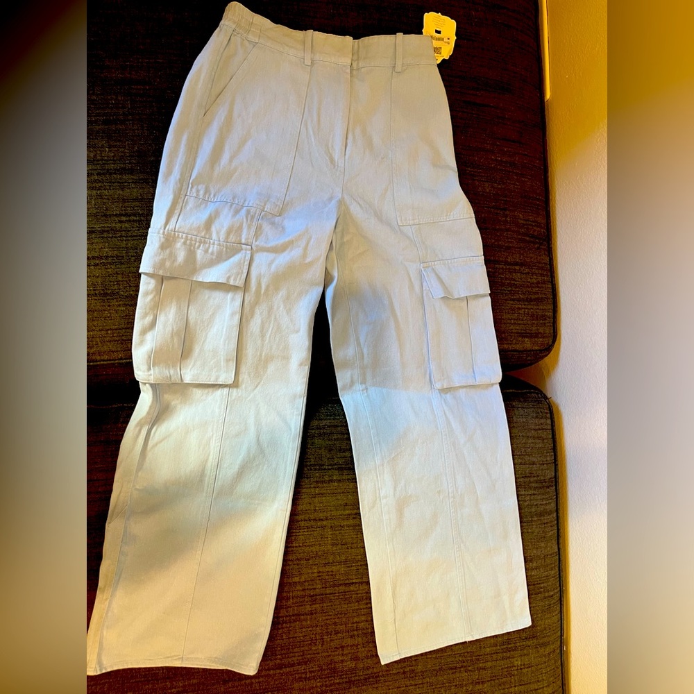 BRAND NEW - Never worn. Baby Blue Cargo Pants